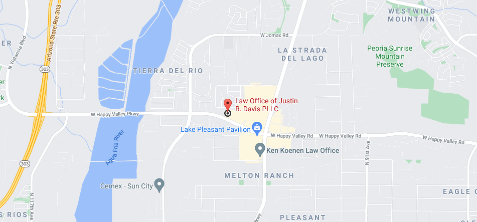 Location on Map of Law Office of Justin R. Davis 